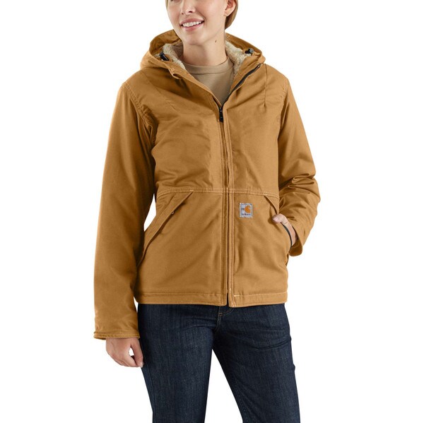 Carhartt Women's FR Full Swing Quick Duck Jacket in Brown